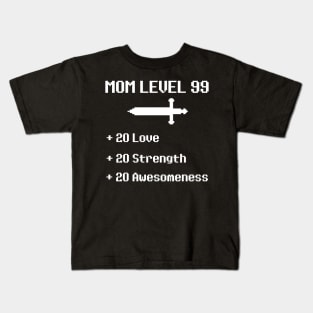 Mom Level 99 RPG Video Game - Mothers Day Birthday Gift Kids T-Shirt